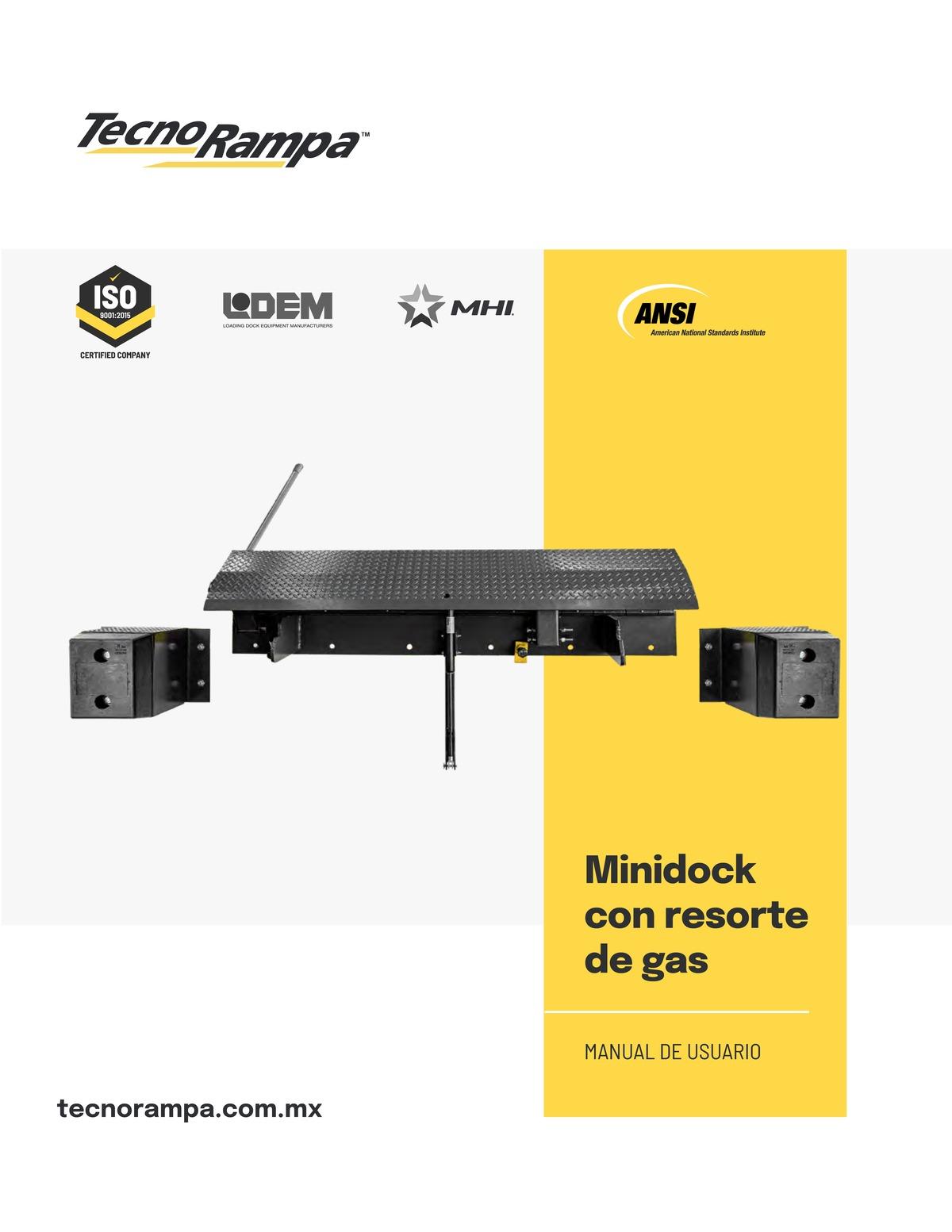 Manual - MINIDOCK CON RESORTE DE GAS